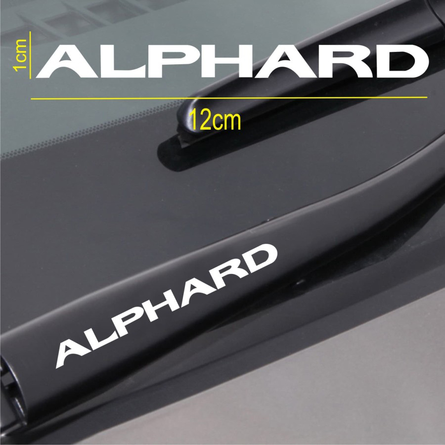 Stiker Wiper Mobil Toyota Alphard - Car Decal Sticker Harga 12,000 rupiah*Gratis Ongkir