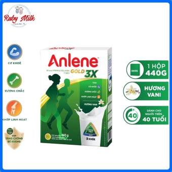 Sữa Bột Anlene Gold 3X Hương Vani Hộp Giấy 440g
