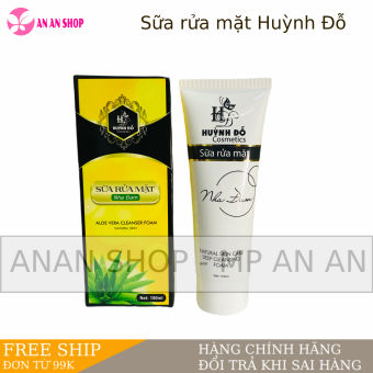 Sữa rửa mặt Nha đam Huỳnh đỗ 150ml - Mẫu mới 2023 chính hãng
