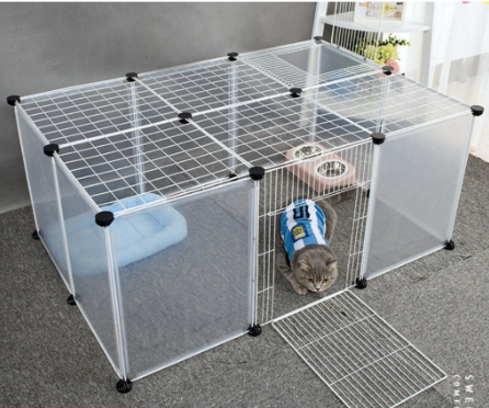  COMBO Chuồng Quây Chó Mèo Nhựa Trong Suốt - Màu Nhựa Mới Về -  Nhiều Kích Thước - Đa Dạng Mẫu 