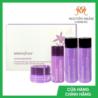 BỘ KID MINI INNISFREE ORCHID SKIN CARE SET - Màu Tím