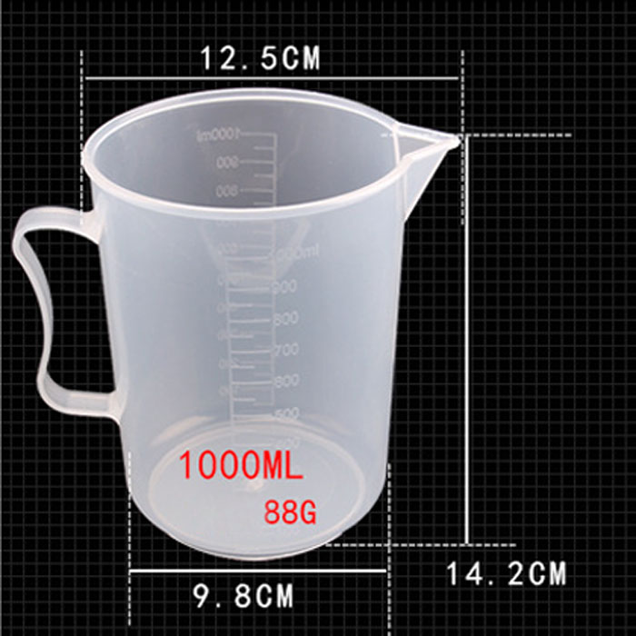 [HCM]Ca Nhựa Chia Vạch 1 Lít - Ca Đong Nhựa Có Vạch 1000ml