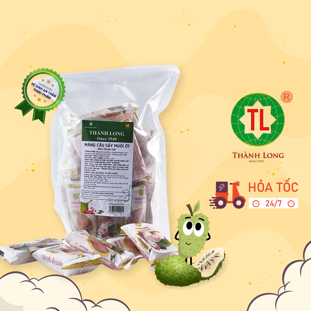 MỨT MÃNG CẦU SẤY MUỐI ỚT THÀNH LONG 500G - Bánh kẹo khác | VinMart.co