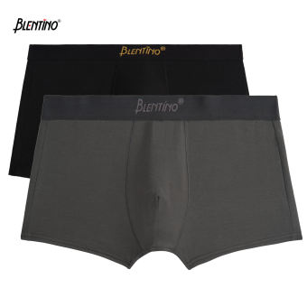 Blentino combo 2 quần lót đùi, quần sịp boxer nam cotton thoáng mát D11
