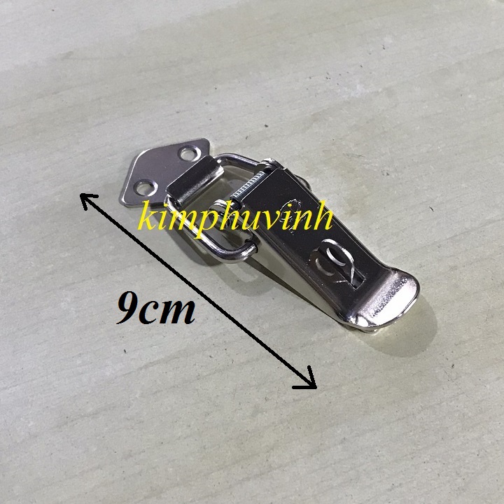 01 cái - 9cm chốt khóa vali - lấy móc hòm gỗ - khóa gài hộp gỗ