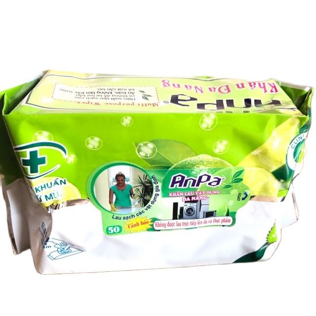 [HCM] KHĂN ƯỚT LAU BẾP ĐA NĂNG 68 50 MIẾNG