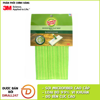 Khăn lau nhà Microfiber cho cây lau nhà đa năng loại lớn 37x14cm Scotch-Brite 3M KL-TT-37x14 - Dmall247
