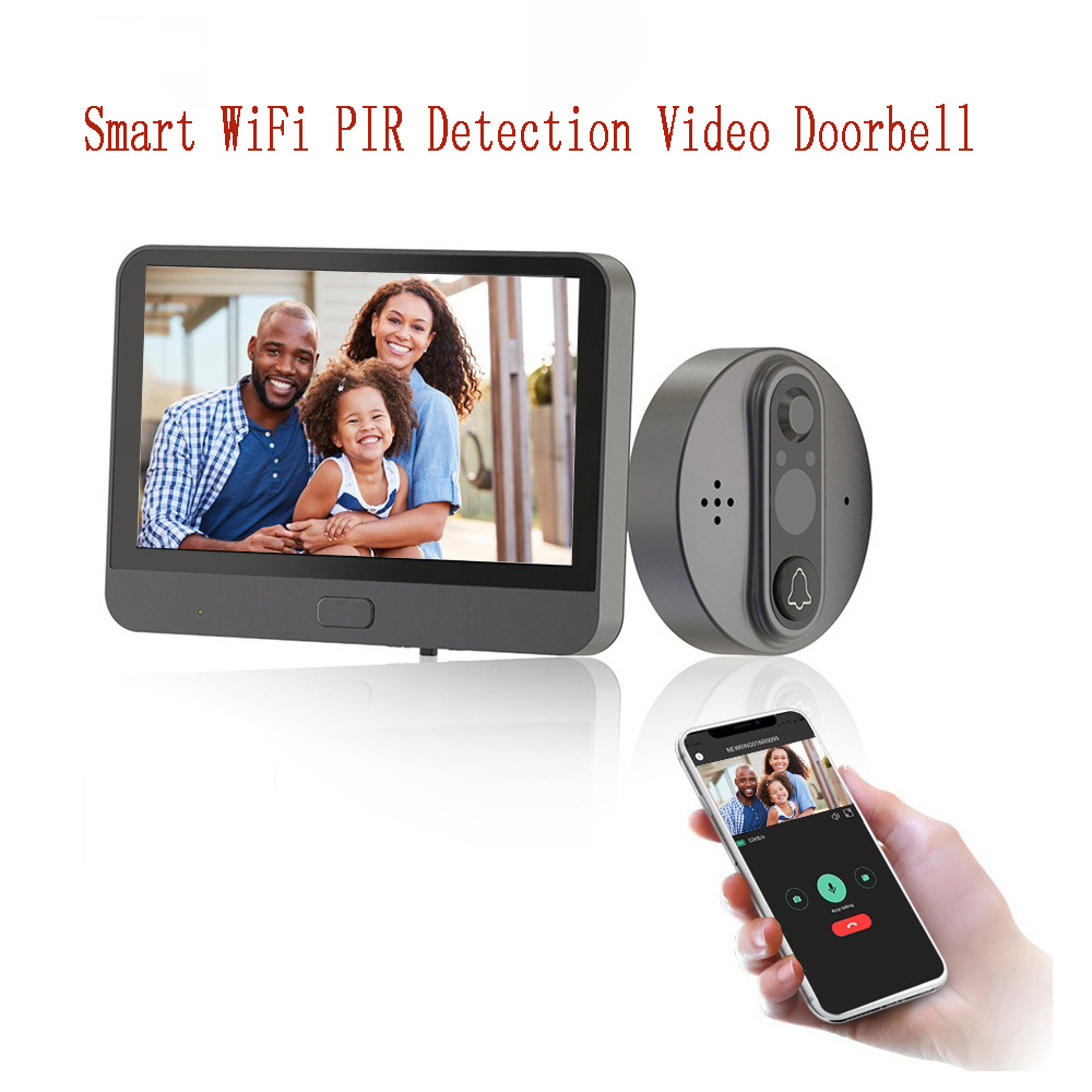 video door bell with screen