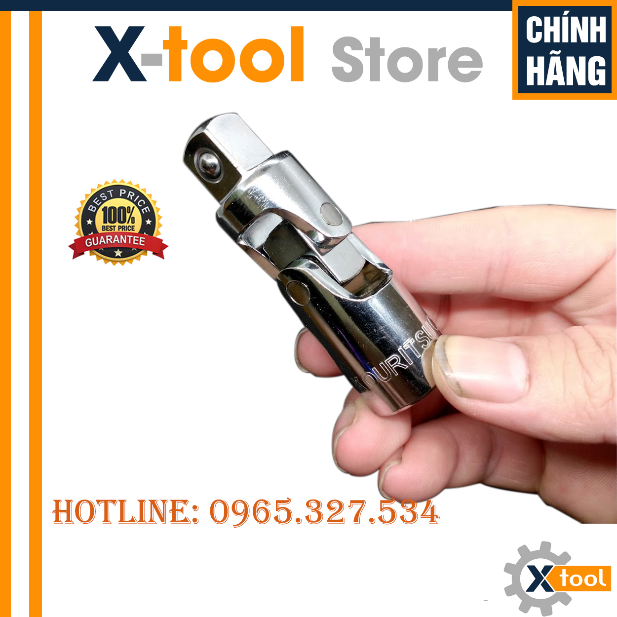 Đầu nối khẩu lắt léo 3/8 - 1/2 CR-V siêu cứng, khả năng xoay tròn 360°, đầu lắc léo, đầu nối lắt léo, đầu nối lắc léo Kouritsu Nhật Bản