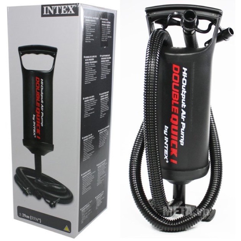 Bơm Tay I.N.T.E.X 68612 Cao 29cm Chuyên Dụng Cao Cấp Bơm Nhiều Hơi - Bơm Phao Lớn Bể Bơi Cam Kết Chất Lượng
