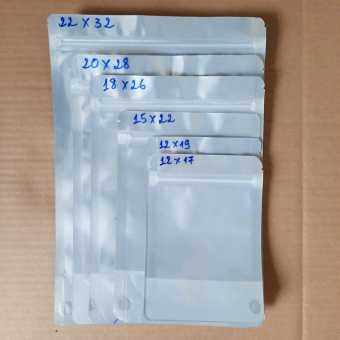 1Kg Túi Zip Đáy Đứng 1 Mặt Bạc, 1 Mặt Trong Đựng Thực Phẩm Chất Lượng Loại 1, Khóa Zip Chắc Chắn, Thiết Kế Thông Minh Tiện Dụng, Nhiều Size - Bao Bì Hải Hà