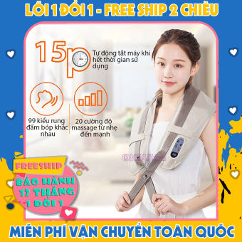 Đai massage đấm lưng vai cổ gáy toàn thân,Máy massage đấm lưng vai cổ gáy siêu tiện lợi Bảo hành 12 tháng