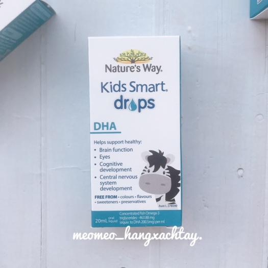 DHA dạng giọt Nature’s Way Kid Smart DHA Drops 20ml Úc