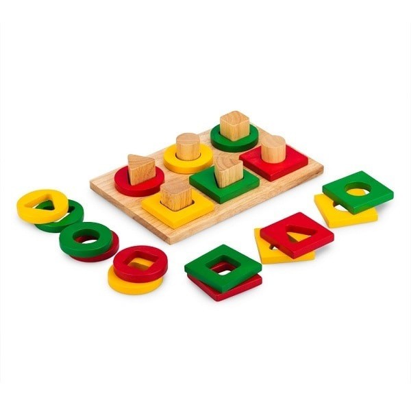Đồ chơi gỗ "bộ xếp 6 cọc" | winwintoys - 64042
