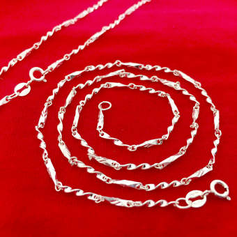 Dây chuyền nữ Bạc Quang Thản, vòng đeo cổ nữ mắt tròn phay hoa văn sáng bóng độ dài 48cm chất liệu bạc thật không xi mạ phù hợp đeo cho mọi lứa tuổi - QTVCNU10