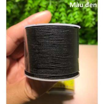 Cuộn dây dù, dây tim màu đen để tết vòng và làm đồ Handmade size 0,8mm