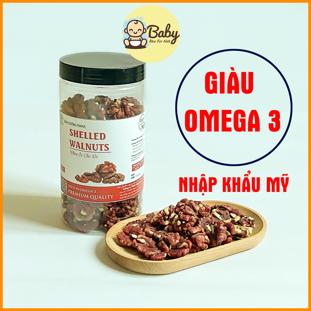 Hạt óc chó đỏ tách vỏ mama 500g ăn vặt bầu ăn kiêng giảm cân nhập khẩu mỹ cao cấp hat oc cho hat dinh duong ma002