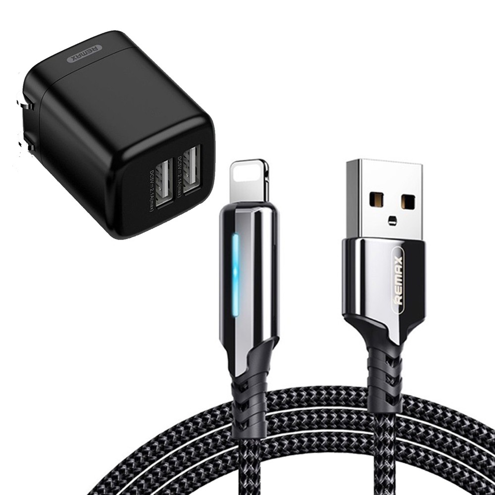 Dây sạc iphone tự ngắt khi sạc đầy Remax Rc-123i cho iphone - hàng chính hãng