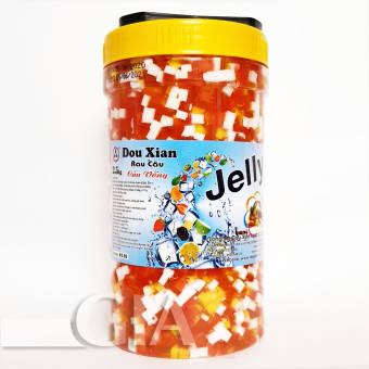 Thạch rau câu trái cây Hàng Huy (mẫu mới Douxian) hộp 2.5kg thạch rau câu, thạch dừa, thạch trái cây