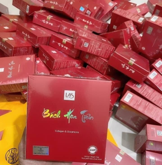 Bách hoa tiên Las beauty cốm đẹp da hộp 20 gói