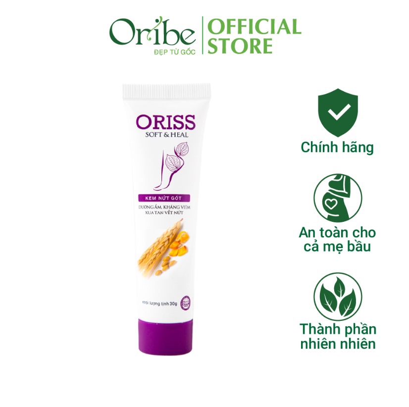 Kem Dưỡng Ẩm Ngăn Nứt Gót Chân - Oriss Soft & Heal Oribe - 30g