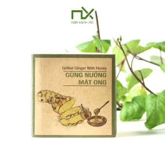 Nam Xanh Gừng Nướng Mật Ong Ginger Honey Hộp vuông 10 Miếng 50g
