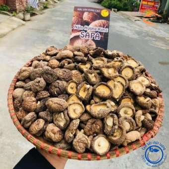 Nấm đông cô khô Sa Pa, nấm cúc loại 1 1kg thượng hạng. Đặc sản nấm hương rừng Tây Bắc, nấm đông cô, nấm hương rừng xiên que phơi khô tự nhiên