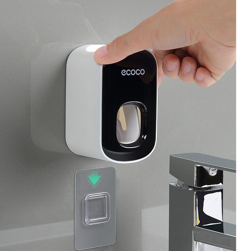 Bộ lấy kem tự động , dụng cụ nhả kem đánh răng ecoco cao cấp mẫu mới