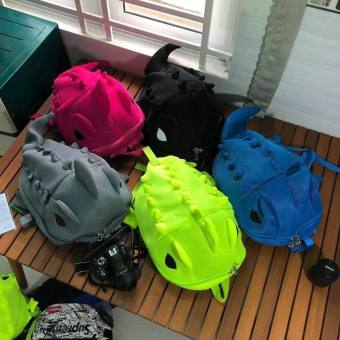 Balo Hình Khủng Long Nhung Size Lớn, Balo Khủng Long Vải Nhung Mịn