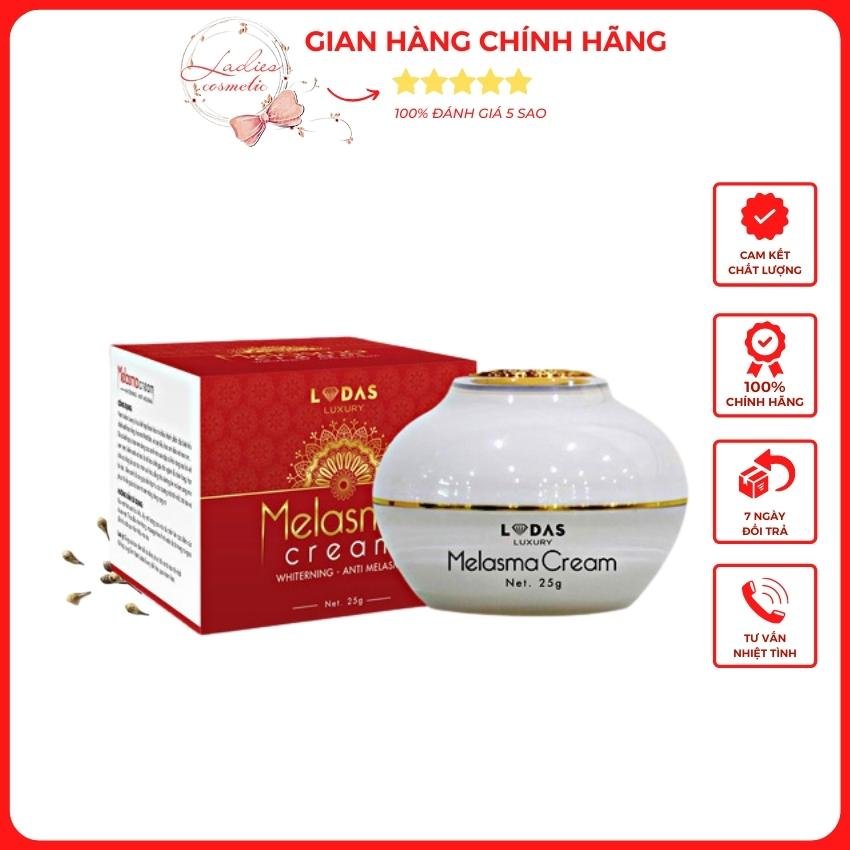 Cao nám hoa hồng melasma cream lodas luxury đánh bay mọi sạm nám tàn nhang mờ thâm, tái tạo và phục hồi da 60gram - đan thy chính hãng