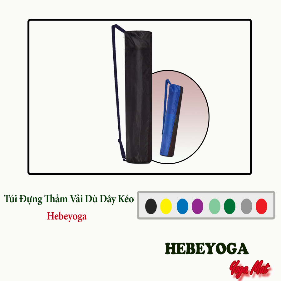 Túi Đựng Thảm Yoga Dây Khoá Kéo Vải Dù