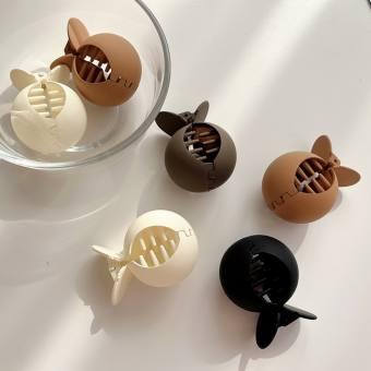 Kep gấp tóc nhám cho nữ hình cá heo dễ thương màu trung tính