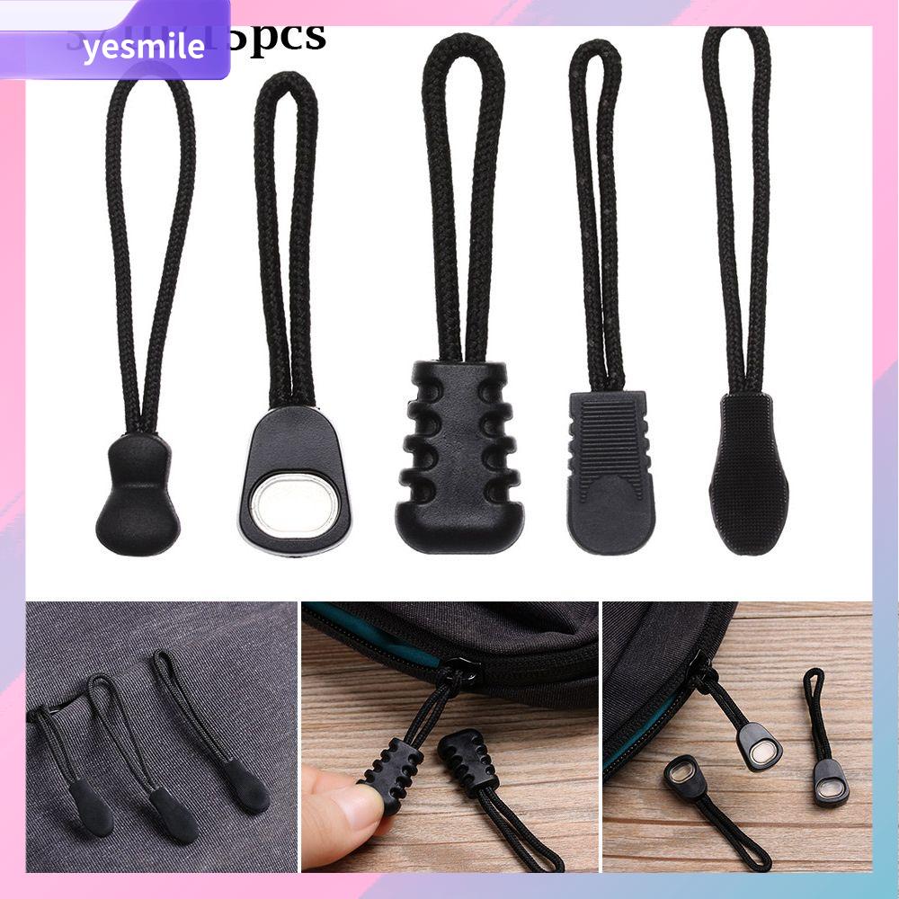 8Set Replacement Zipper Pull Puller End Fit Rope Tag Clothing Zip
