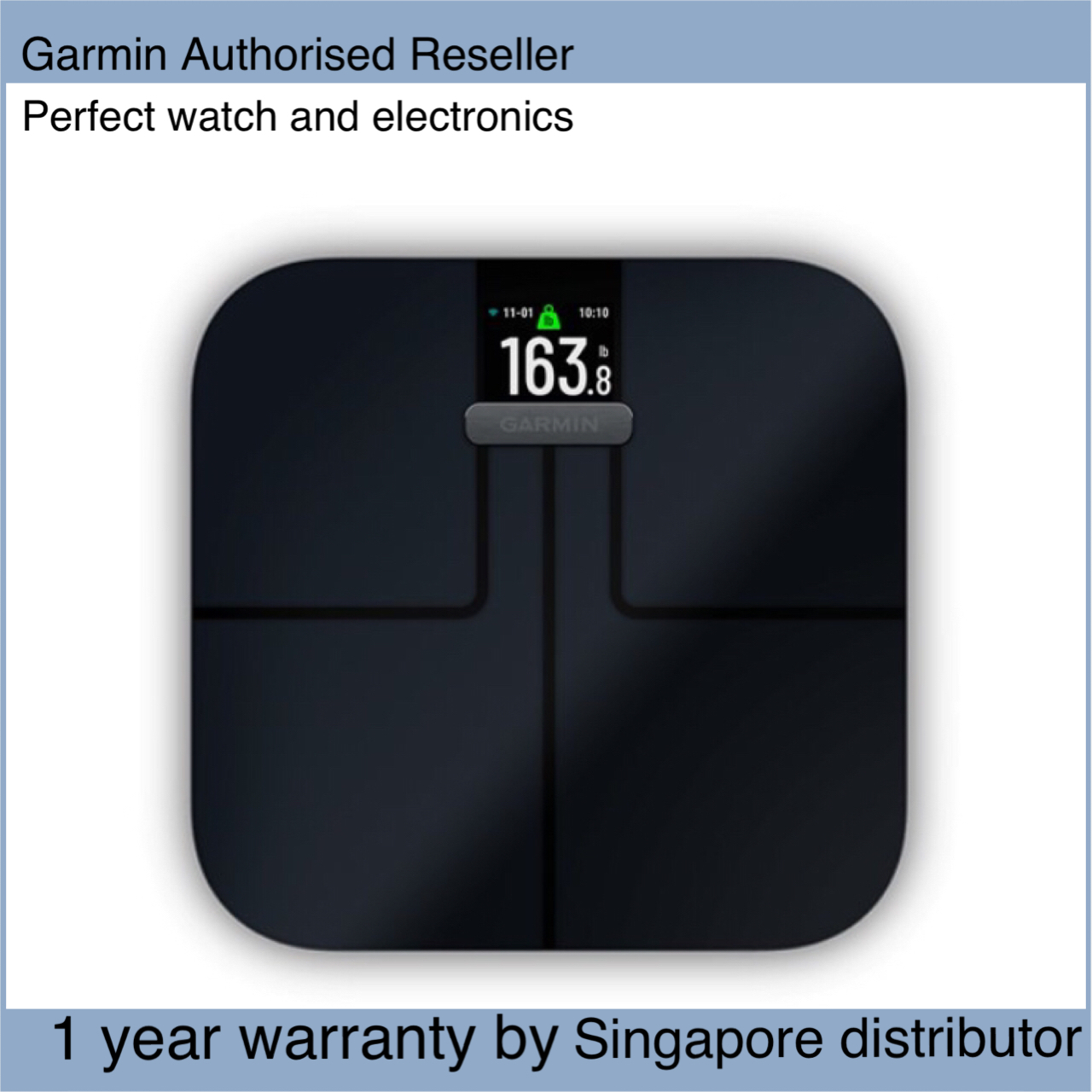 Garmin Index S2 Smart Scale with Wireless Connectivity-Black (Bundle) 