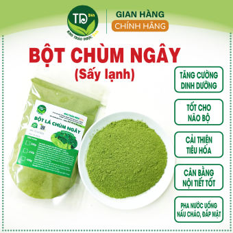 Bột lá chùm ngây sấy lạnh, tinh chất sạch 100%, bồi bổ sức khỏe, chống suy nhược, giúp ngủ ngon | Kho thảo dược 24h