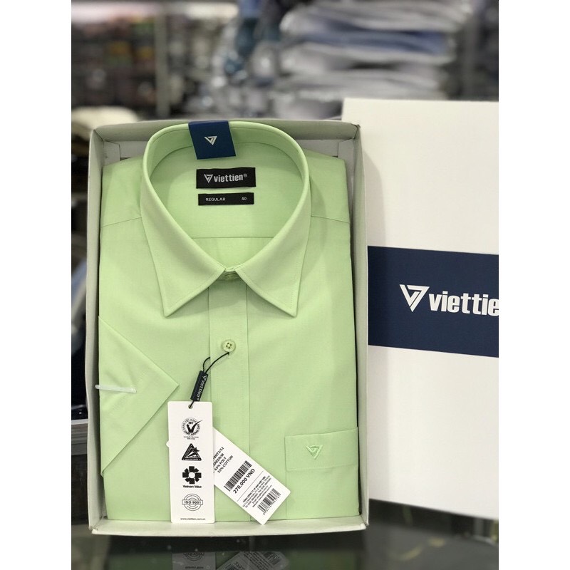 Áo sơ mi Việt Tiến ngắn tay sale