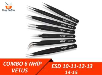Combo 6 Nhíp VETUS gắp linh kiện