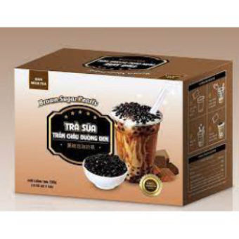 Trà Sữa Trân Châu Đường Đen Tự Pha 1 Hộp 8 Gói (8 Cốc)