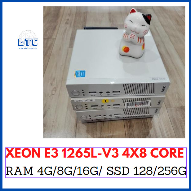 Máy tính mini lenovo nec m73/cpu xeon e3 1265l v3 4x8 core/máy tính học online/máy bộ lenovo nec m73