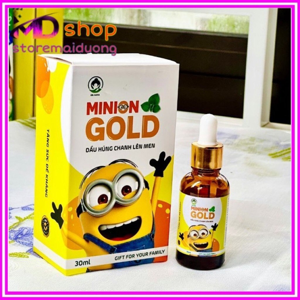 Tinh dầu húng chanh Minion LÊN MEN 30ml Dầu húng chanh Minion GOLD [ chính hãng ] Tinh dầu húng chan