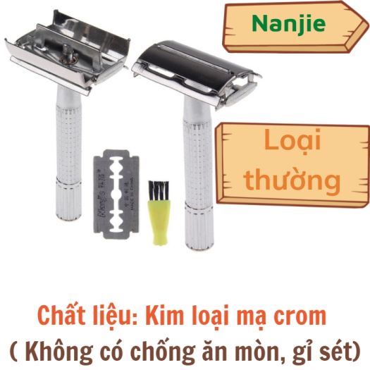 Các Loại Dao Cạo Râu Phong Cách Cổ Điển Gắn Lưỡi Lam Thép Không Gỉ