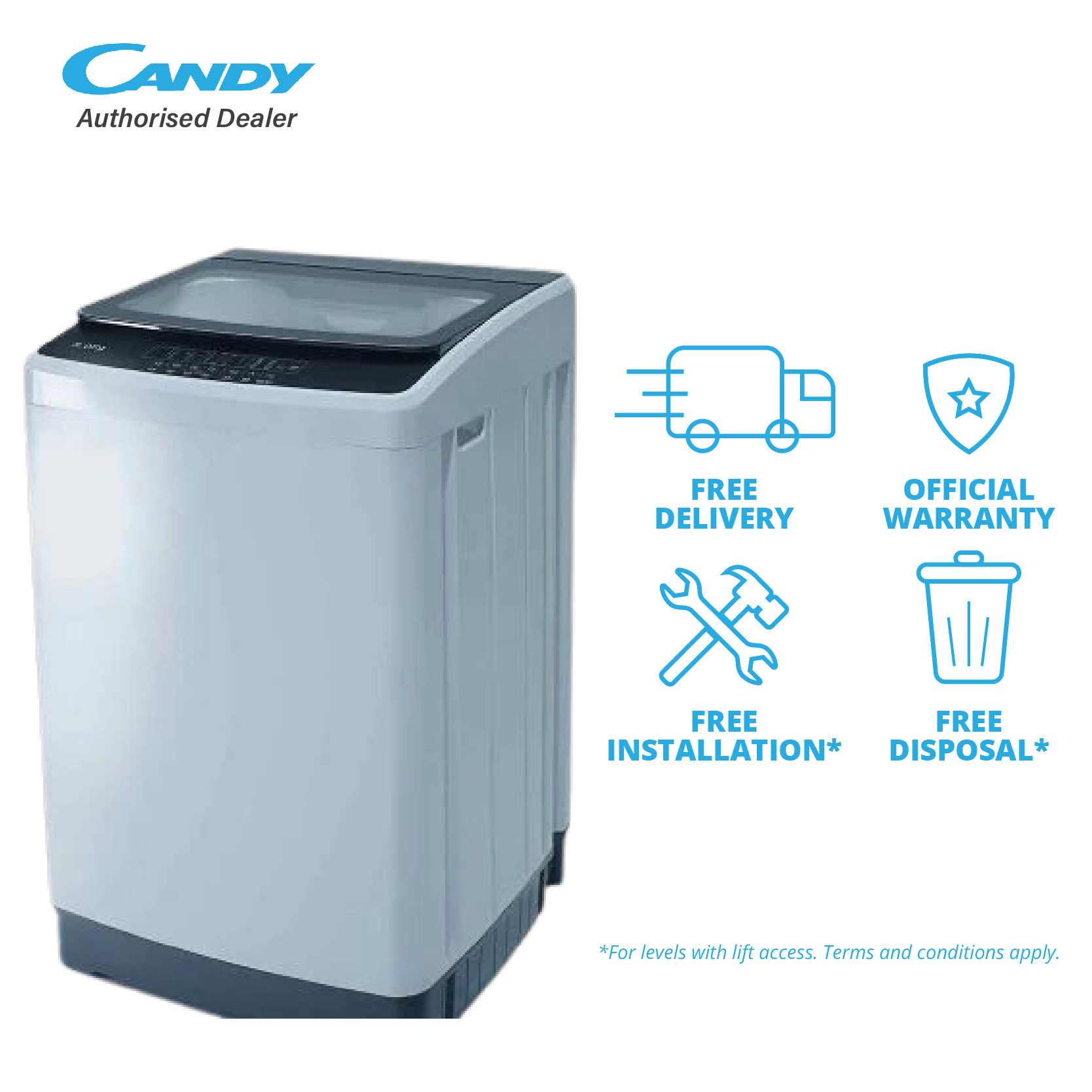 candy top load washing machine