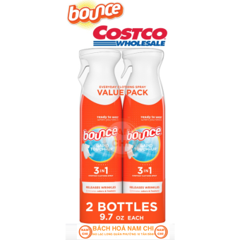 XỊT THƠM QUẦN ÁO BOUNCE RAPID TOUCH-UP 3IN1 SIÊU CẤP THƠM CHỐNG NHĂN QUẦN ÁO KHỬ MÙI HÔI MỐC (CHUẨN USA)