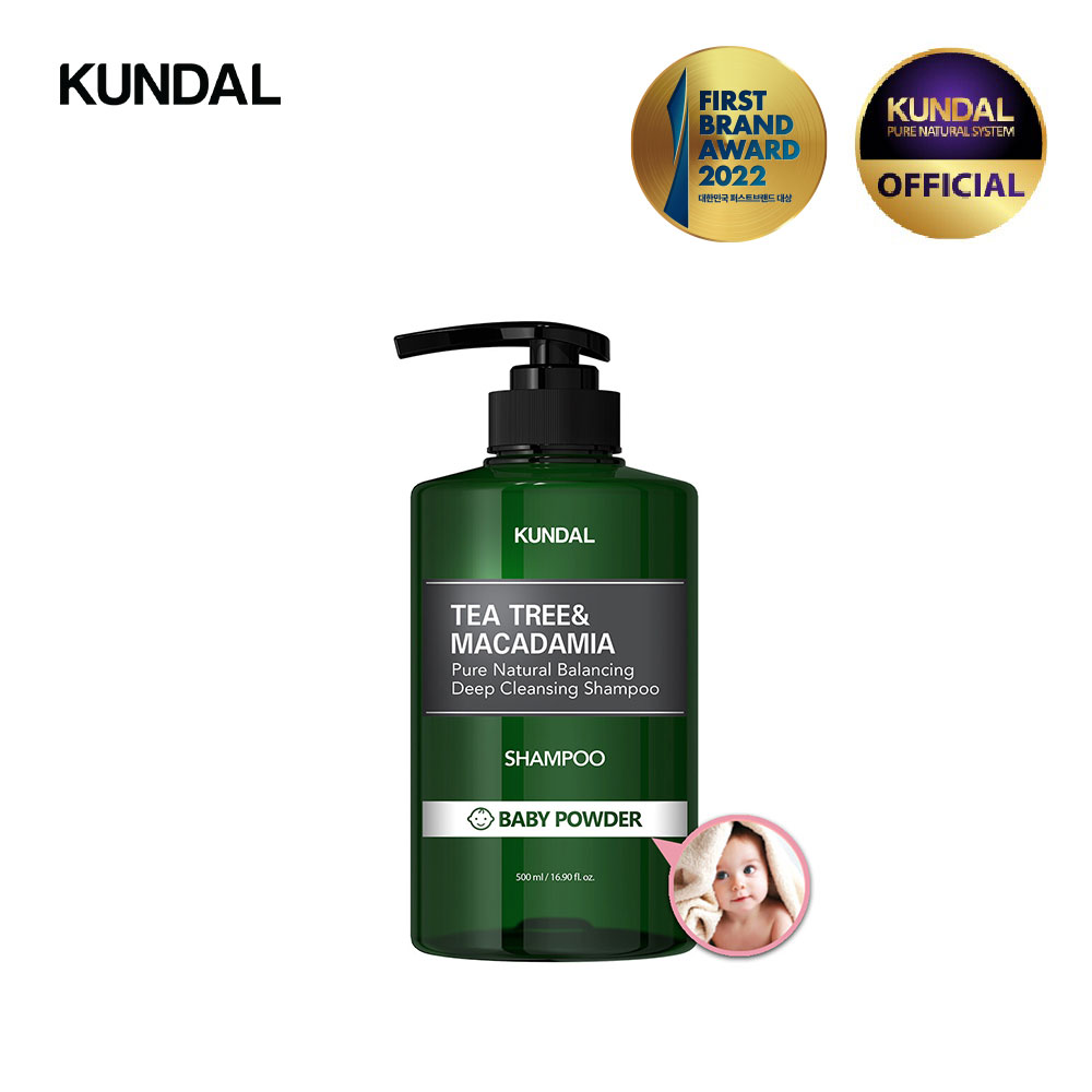 Gambar [KUNDAL] Tea Tree   Macadamia Deep Cleansing Shampoo 500ml Baby Powder
