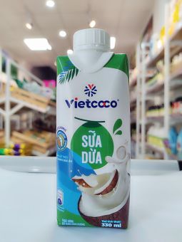 10 HỘP SỮA DỪA TRUYỀN THỐNG  VIETCOCO -330ML