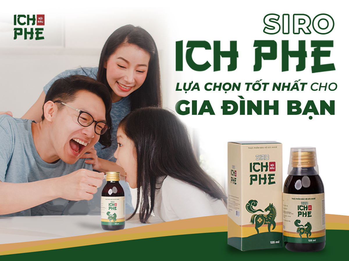Siro Ho Ích Phế bối mẫu có phổi ngựa bạch, không đường trừ ho, long đờm, hết đau rát cổ họng, khản tiếng