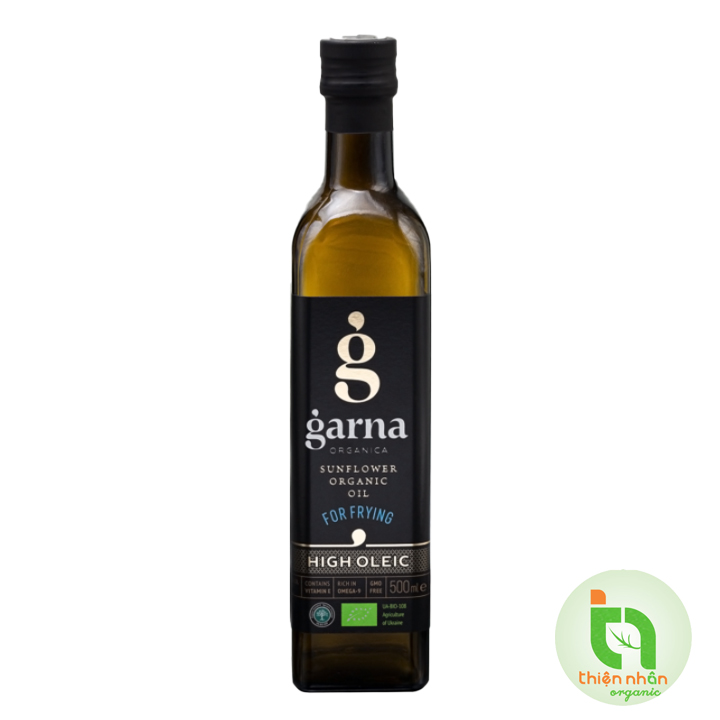 Dầu hướng dương hữu cơ Garna 500ml - Organic Sunflower Oil ( high oleic )