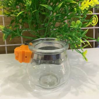 CỐNG THỦY TINH TAI HỔ - HỦ THỦY TINH ĐỰNG THỨC ĂN CHO CHIM