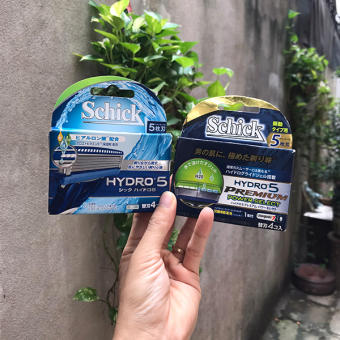 Vỉ 4 lưỡi dao cạo râu Schick Hydro 5 Nhật Bản