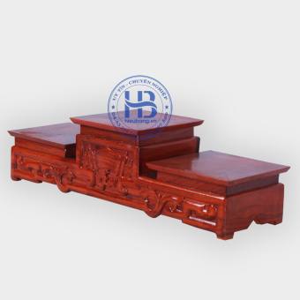 Đôn gỗ tam cấp Tam sơn gỗ hương thờ cúng đặt chậu cây tượng thờ - Nhiều cỡ